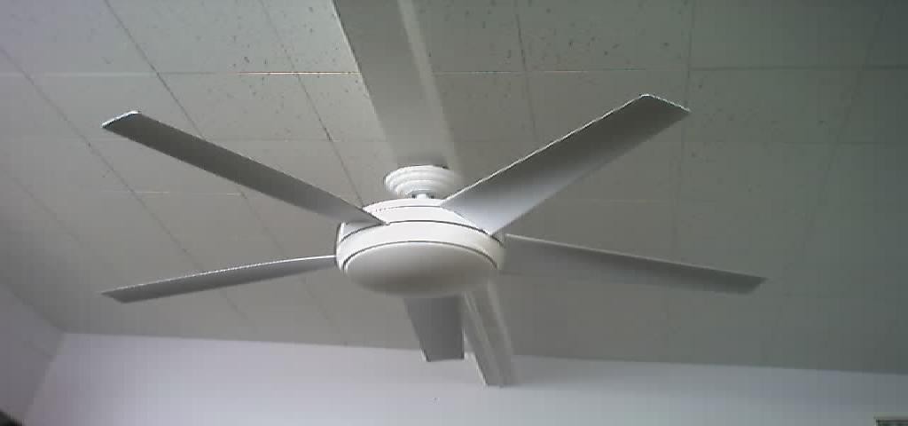 White ceiling fan.